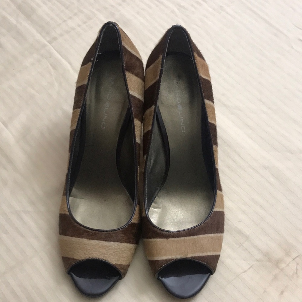 Cow hide shoes